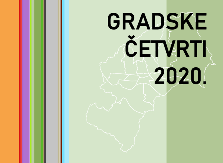 Stvarno korištenje površina Grada Zagreba 2020 – gradske četvrti